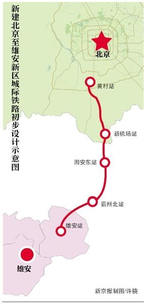 北京至雄安城际铁路3月开工 建设总工期为2年
