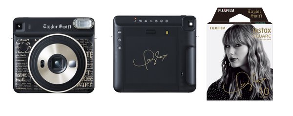 “instax SQUARE SQ6泰勒-斯威夫特联名款”和“instax SQUARE Film泰勒 斯威夫特联名款”