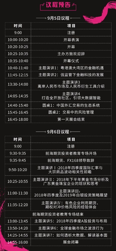 大会议程