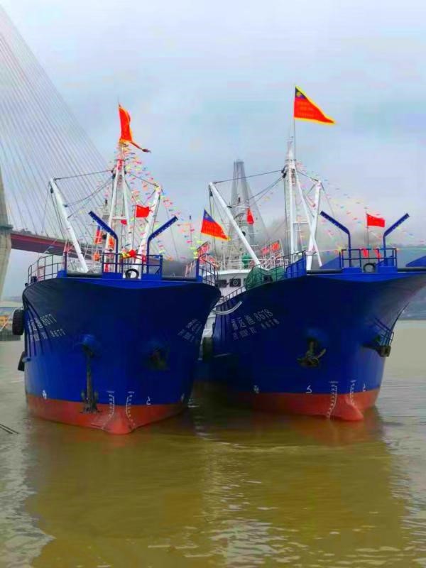 平潭海洋企业有限公司的新船离开福州港
