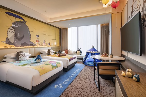 totoro-2 Double Beds：龙猫双床房酒店官方照片
