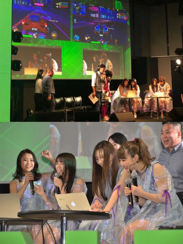 女团9Nine现场体验NEO游戏CryptoFast