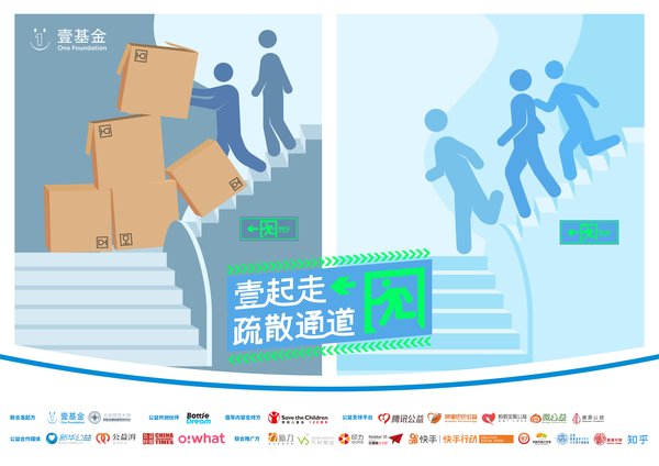 2019年的倡导活动，主题为“壹起走疏散通道”，呼吁壹家人走通身边的应急疏散通道，找到最近的应急避难场所，分享给身边的人。