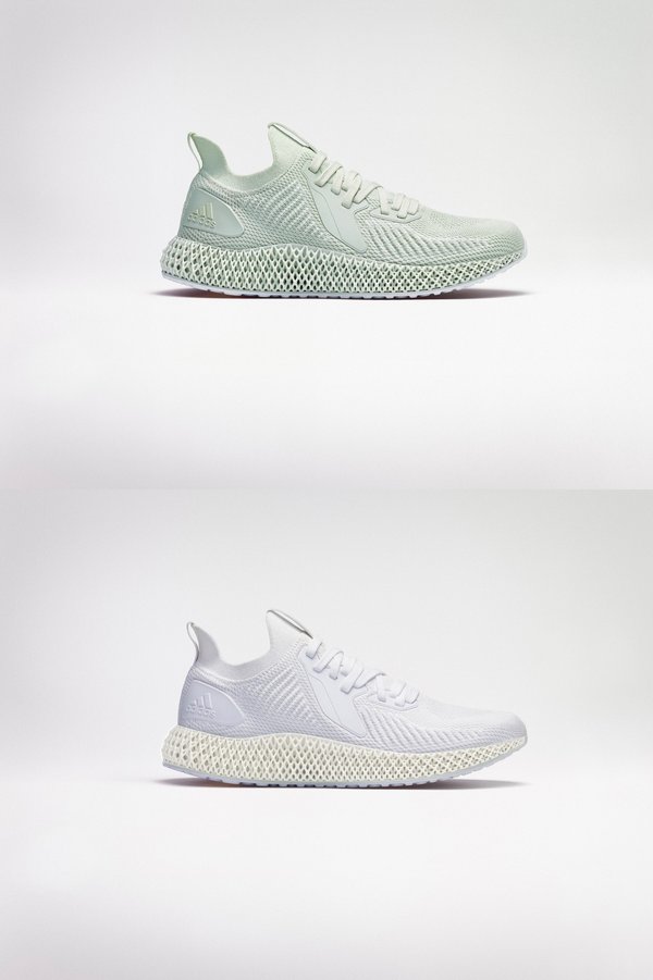 阿迪达斯ALPHAEDGE 4D Parley跑鞋（限定款）与 纯白配色（限定款）