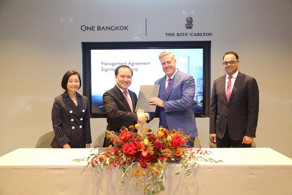 万豪国际携手ONE BANGKOK CO., LTD.打造曼谷首家丽思卡尔顿酒店 万豪国际携手ONE BANGKOK CO., LTD.打造曼谷首家丽思卡尔顿酒店