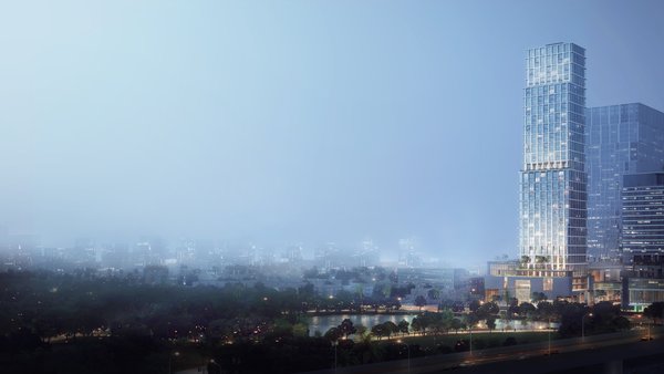 曼谷丽思卡尔顿酒店夜景图 曼谷丽思卡尔顿酒店夜景图
