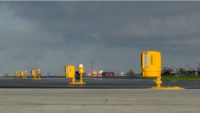 Xsight Systems’ sensors deployed along the runway Xsight Systems’ sensors deployed along the runway