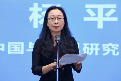 当代中国与世界研究院副院长杨平讲话。