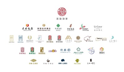 首旅如家酒店集团品牌墙 首旅如家酒店集团品牌墙