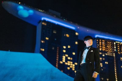 林俊杰于滨海湾金沙艺术科学博物馆顶层