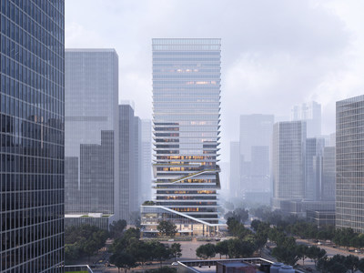 字节跳动深圳后海中心效果图 © ennead architects LLP