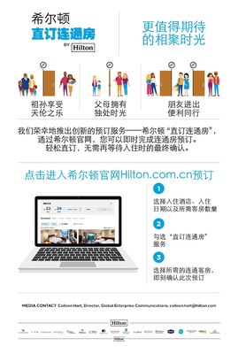 希尔顿推出“直订连通房”服务，满足宾客多样化旅行需求